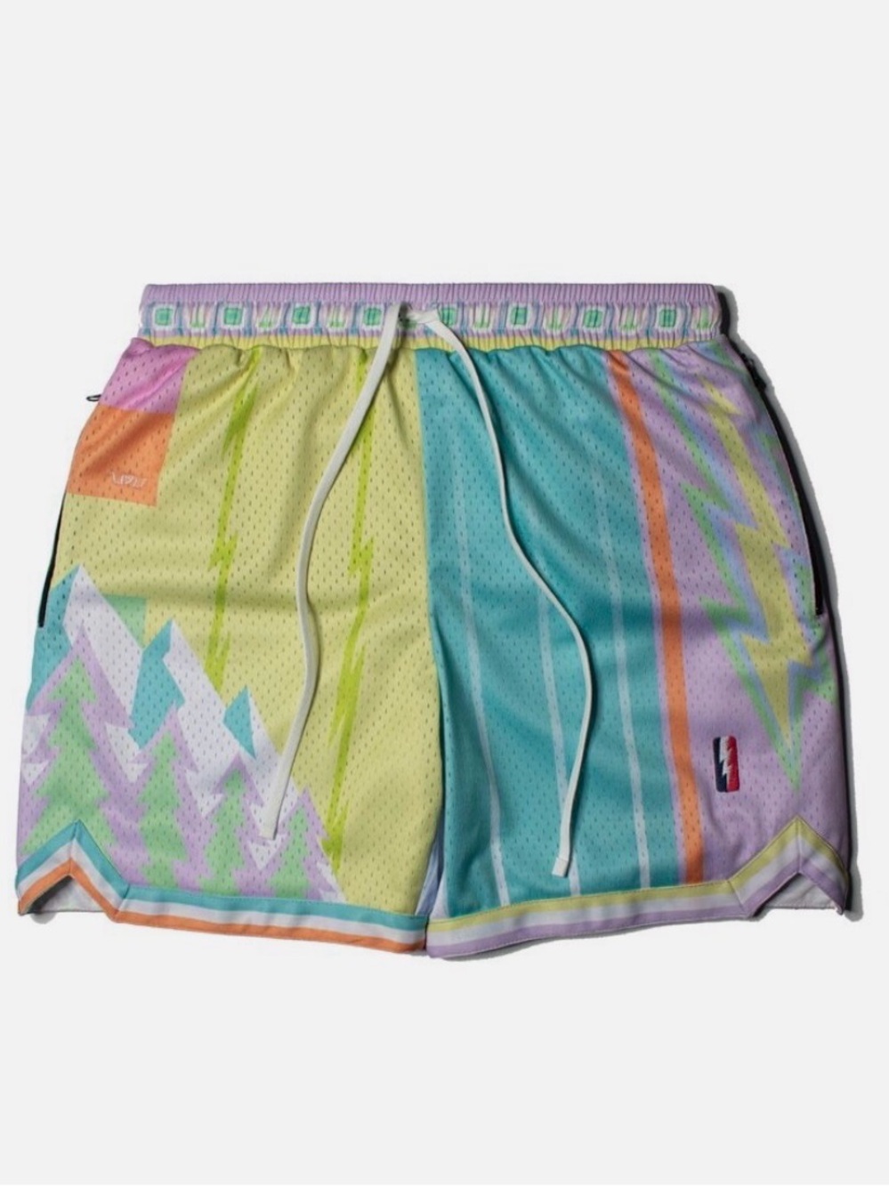 Trillest x Who Cares "What The NBA" Pastel Swingman Basketball Shorts